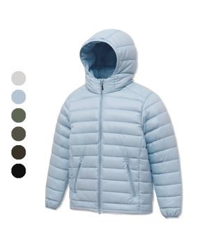87-STAN276 에센셜 커브드 후드 경량 패딩 6COLOR