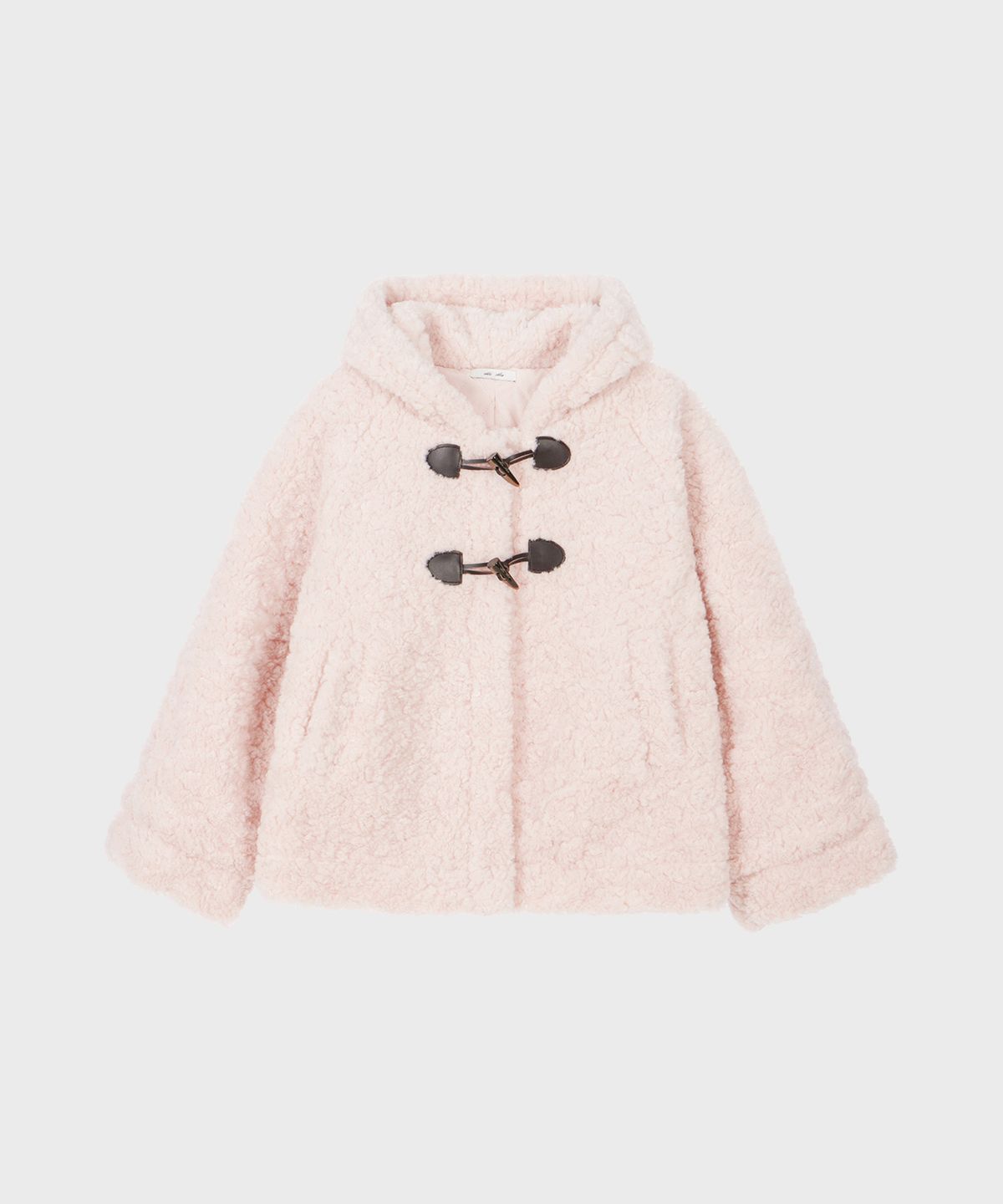 알키알카(ALKI ALKA) Fur Hoodie Jacket (Light Pink)