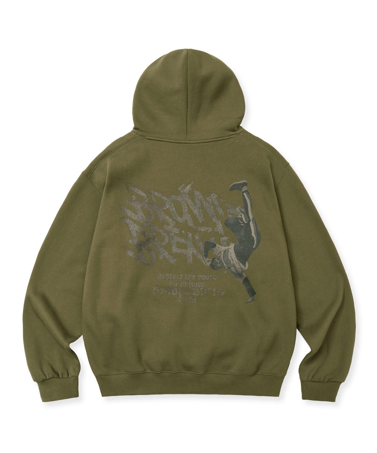 브라운브레스(BROWNBREATH) FREEZE TAG HOODIE - KHAKI
