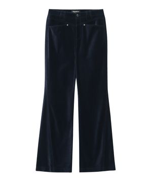 W 코듀로이 부츠컷 팬츠 다크네이비