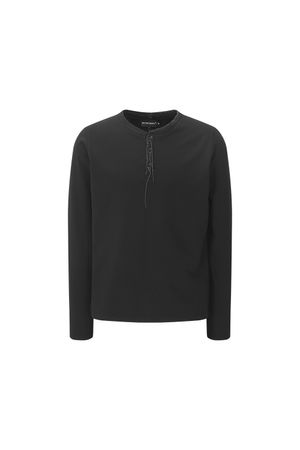 스카라인 롱 슬리브 블랙