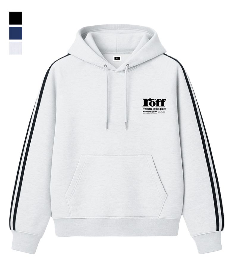 RÖFF TYPE PLAY SPACE MINI TRACK OVER FIT HOODIE (3color)