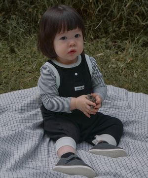 베이비몽 오버롤 세트 블랙 B2AT0405-BK