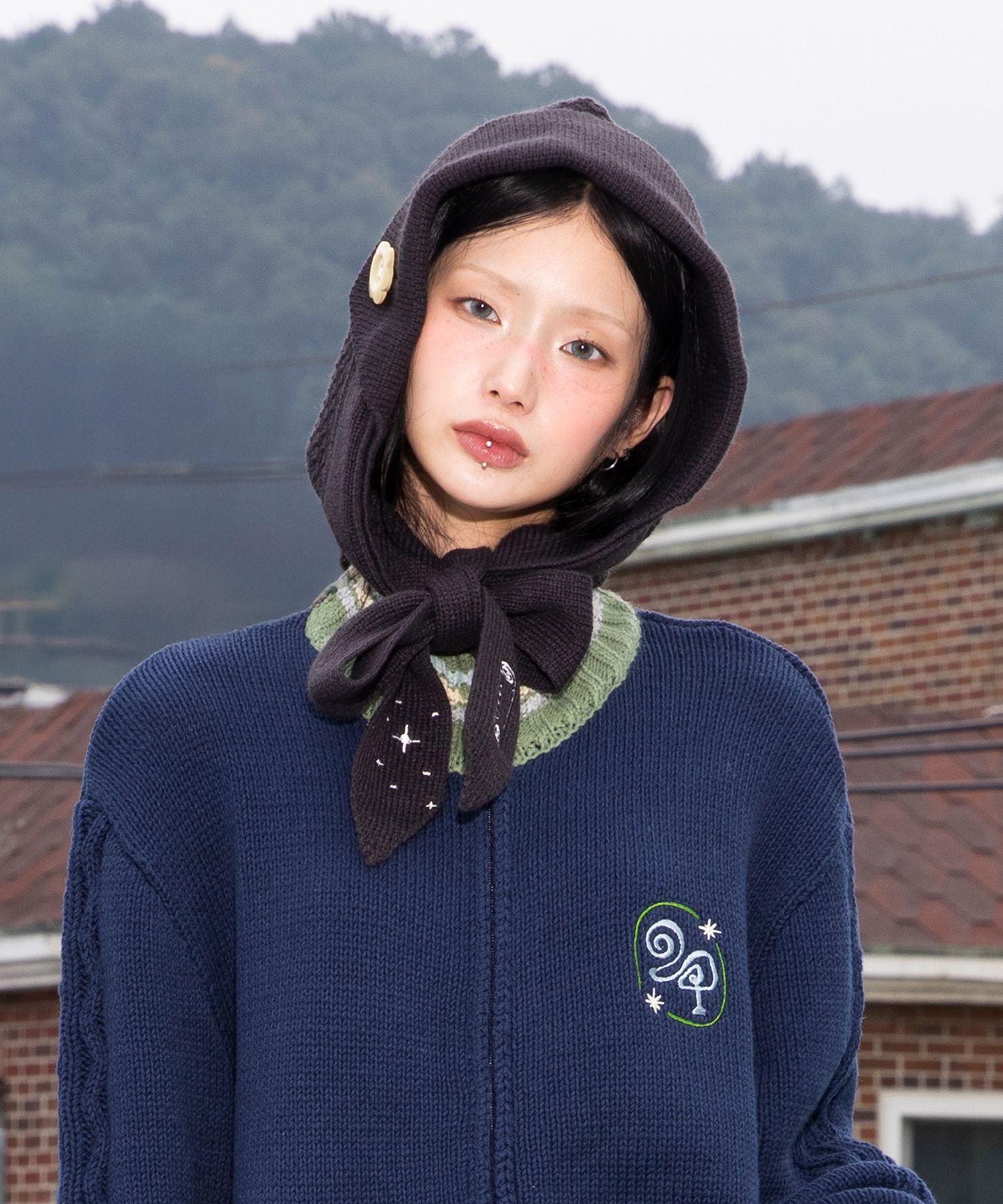 MUSINSA公式 | RuNaKiHu WXAC024 ヤキイモニットバラクラバ（チャコール）