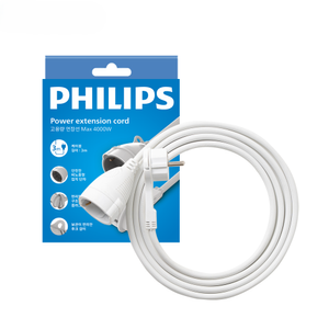 필립스 고용량 1구 연장선 연장 케이블 콘센트 멀티탭 3M 5M