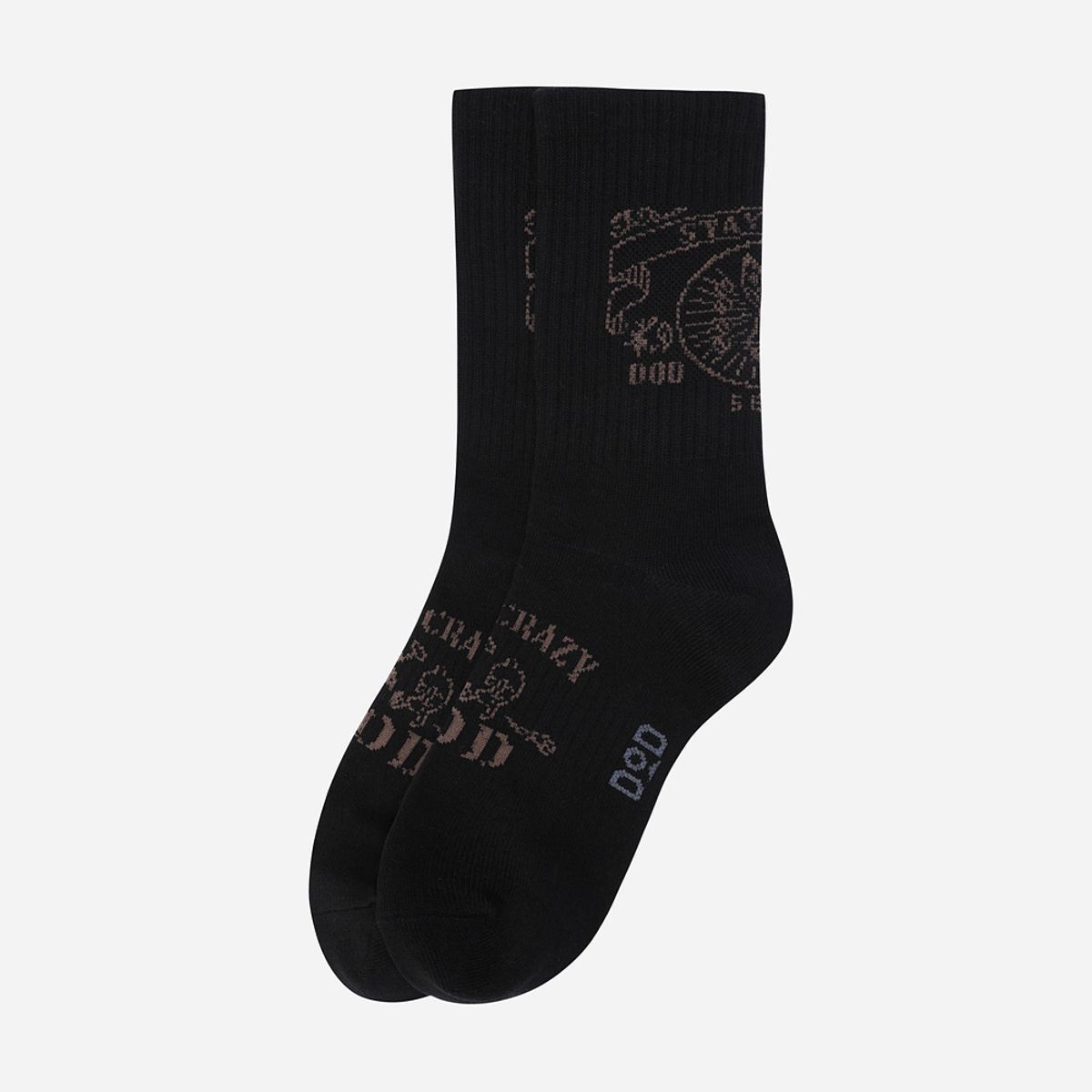 디오디(DOD) 빈티지 그래픽 크루삭스(BLACK)