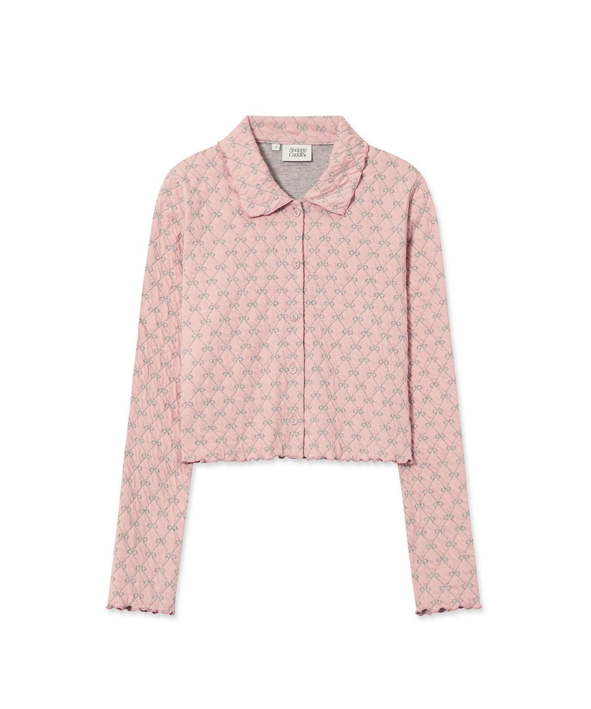 스내피커들(SNAPPY CUDDLE) Blush Ribbon Cardigan
