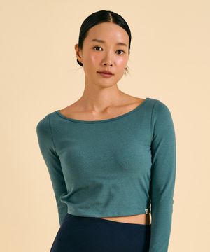Jnana back strap top (Emerald)