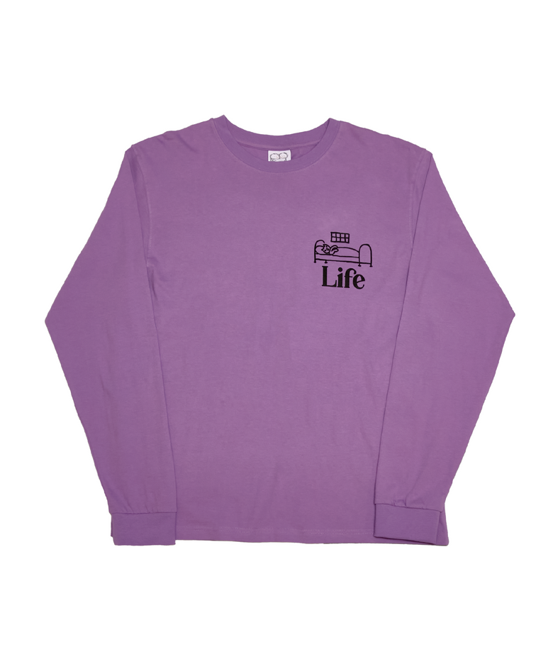 Life Nothing Heavier Than Tomorrow LONG-SLEEVED - Purple
