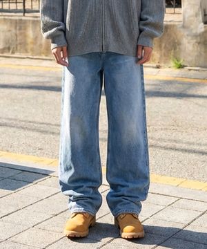 베이직 와이드 데님 워싱 팬츠 6 Color [ULZD_0002]