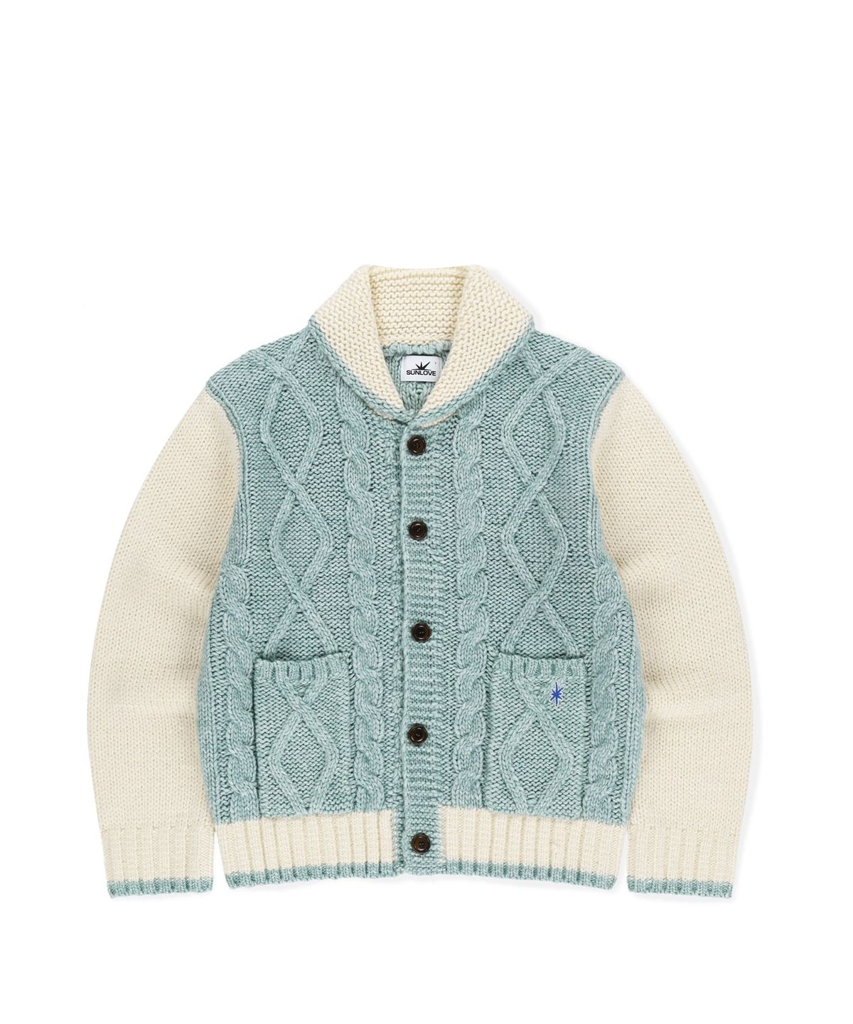 썬러브투어(SUNLOVETOUR) Cable Cowichan Cardigan Ivory