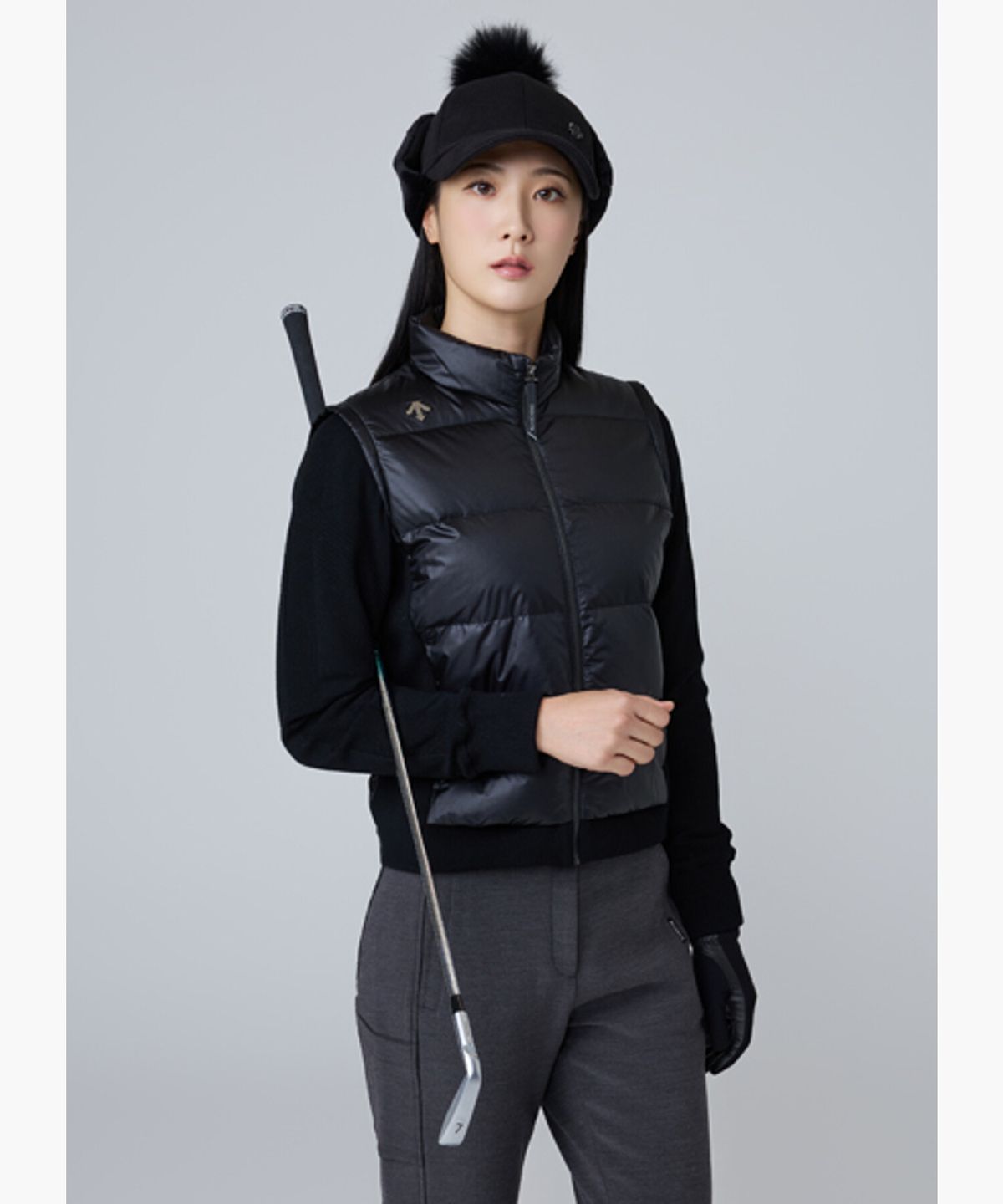 데상트 골프(DESCENTE GOLF) 여성 스피릿 하이브리드 다운 점퍼  DQ42WFKOO2
