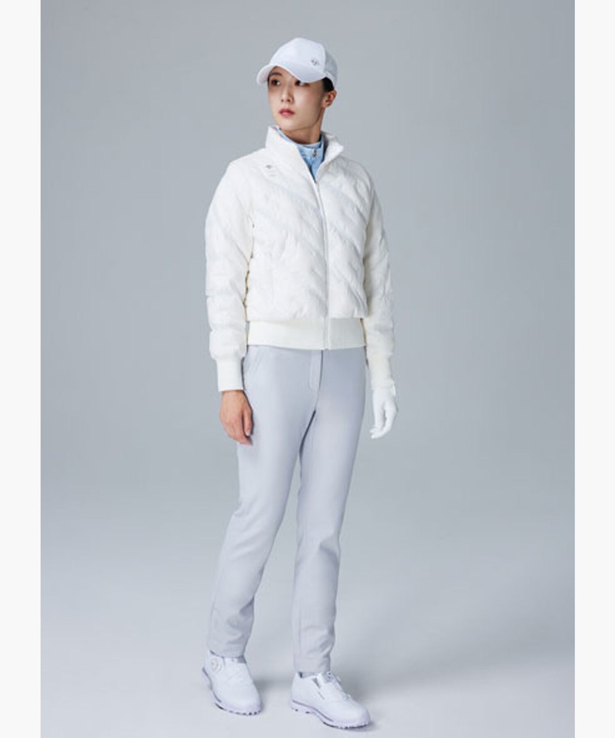 데상트 골프(DESCENTE GOLF) 여성 본딩 슬림핏 팬츠  DQ42WFPTOB
