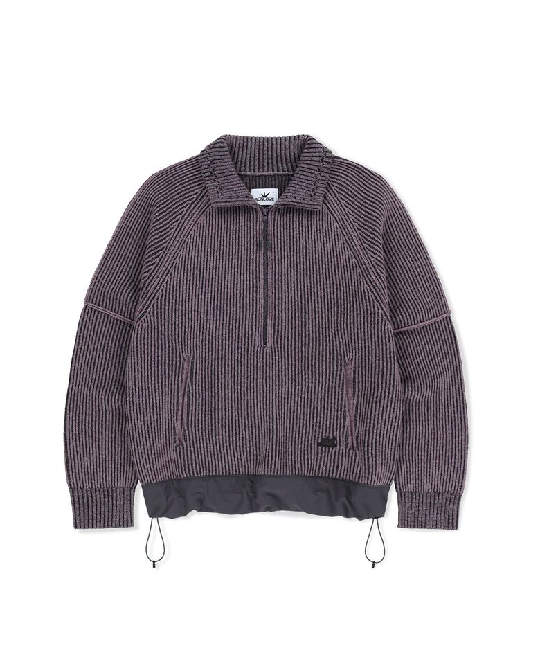 Hover Knit Polo Purple