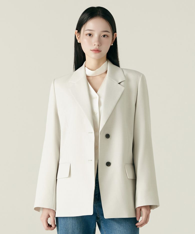 뒷트임 오버핏 테일러드 자켓_RMJKF49RT3