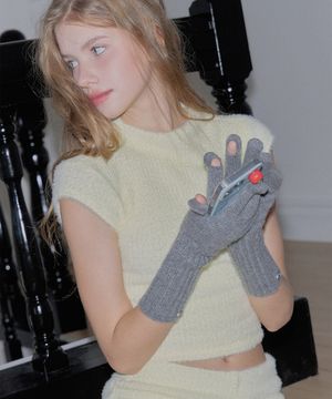 100% Cashmere Finger Hole Gloves (2colors)