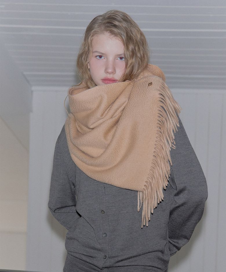 100% Cashmere Blanket Scarf (4colors)
