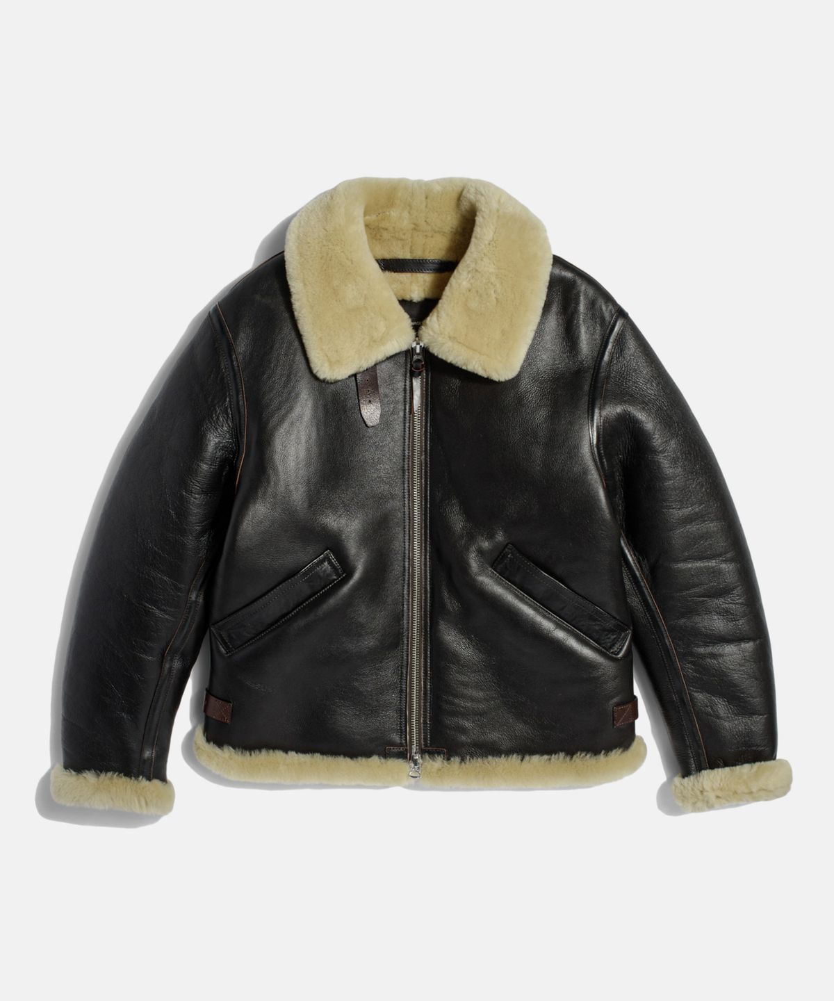 에스피오나지(ESPIONAGE) Type B - 6 Mouton Bomber Jacket Black