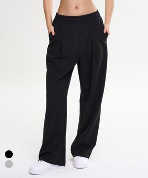 원턱 와이드 핏 프레시 스웨트 팬츠 W (2컬러)