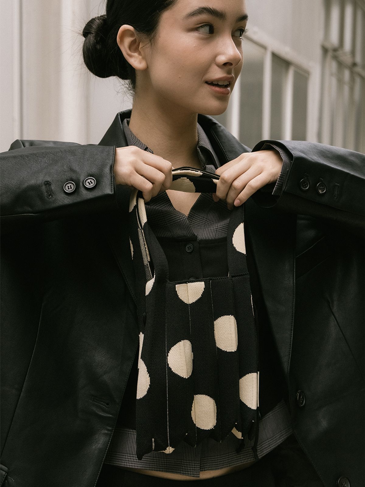 조셉앤스테이시(JOSEPH&STACEY) Lucky Pleats Knit S Dot (ALL)