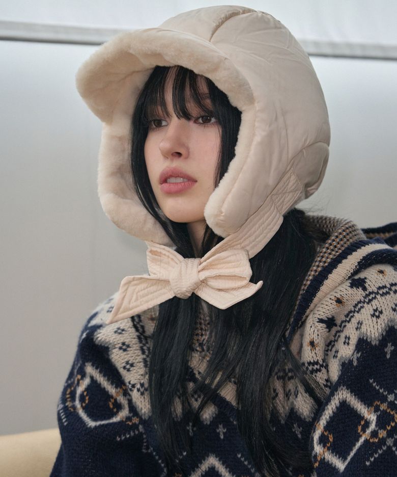 패디드 트루퍼 햇 [IVORY]