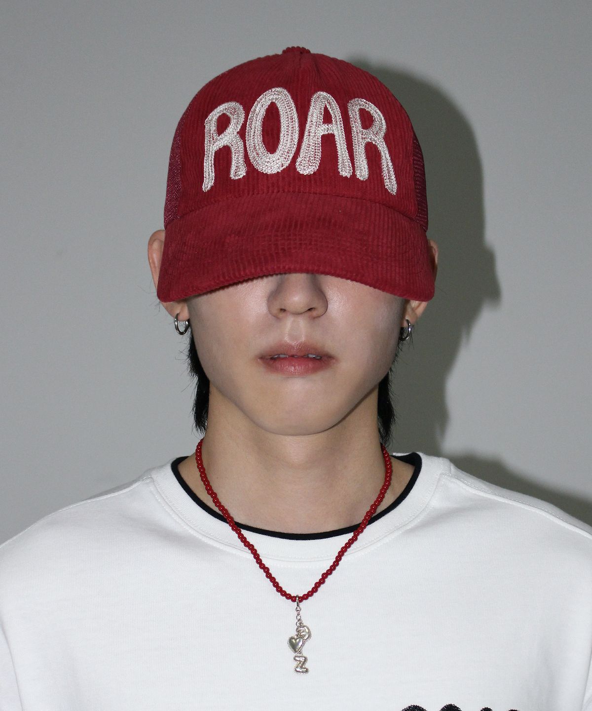 아인플란진(EINPFLANZIN) ROAR 코듀로이 메쉬 캡 (레드)