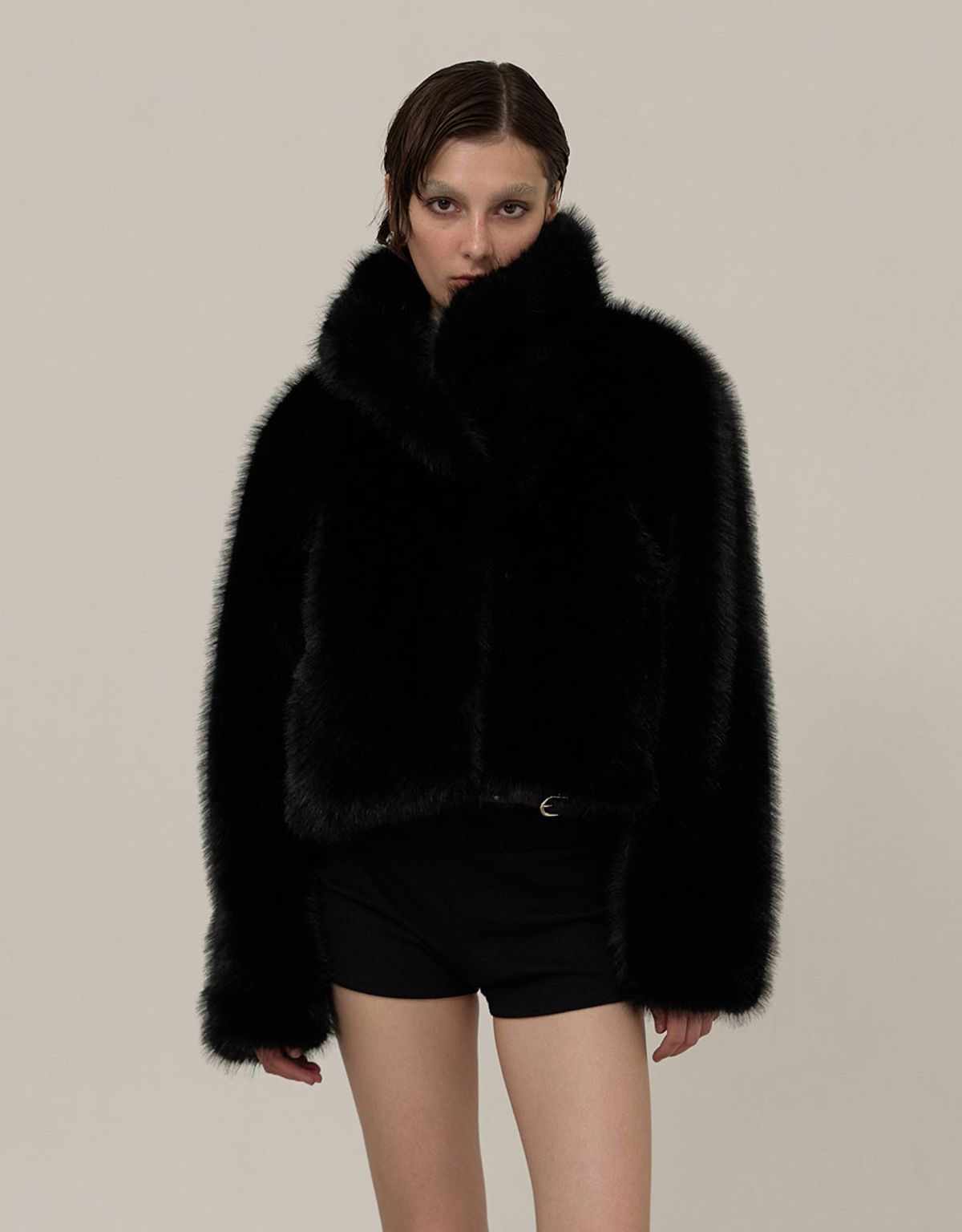 엠엠더블유(MMW) [MMW] ESSENTIAL FUR JACKET (BLACK)