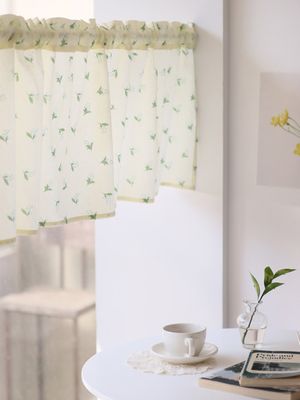 내츄럴 플라워 바란스커튼