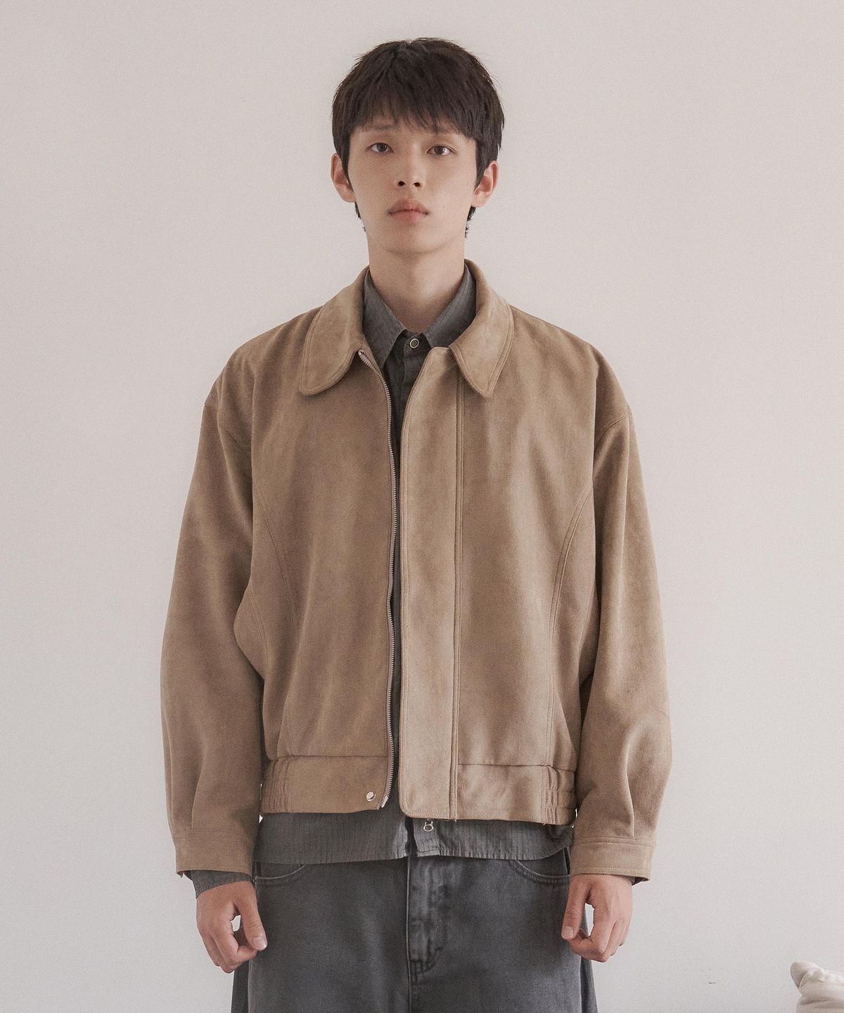 런디(LUNDY) 쇼어라인 스웨이드 블루종 자켓 (3COLOR)