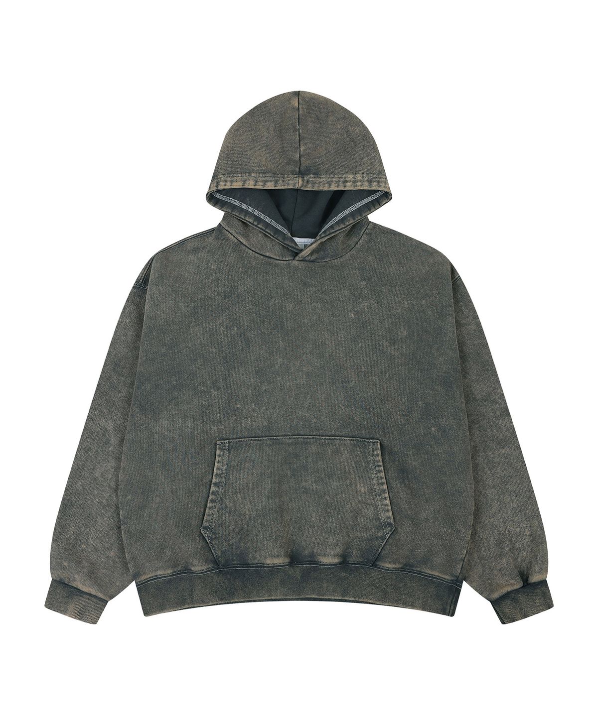 에이던엠(ADERNM) PIGMENT DYED MINERAL HOODIE (GRAY)