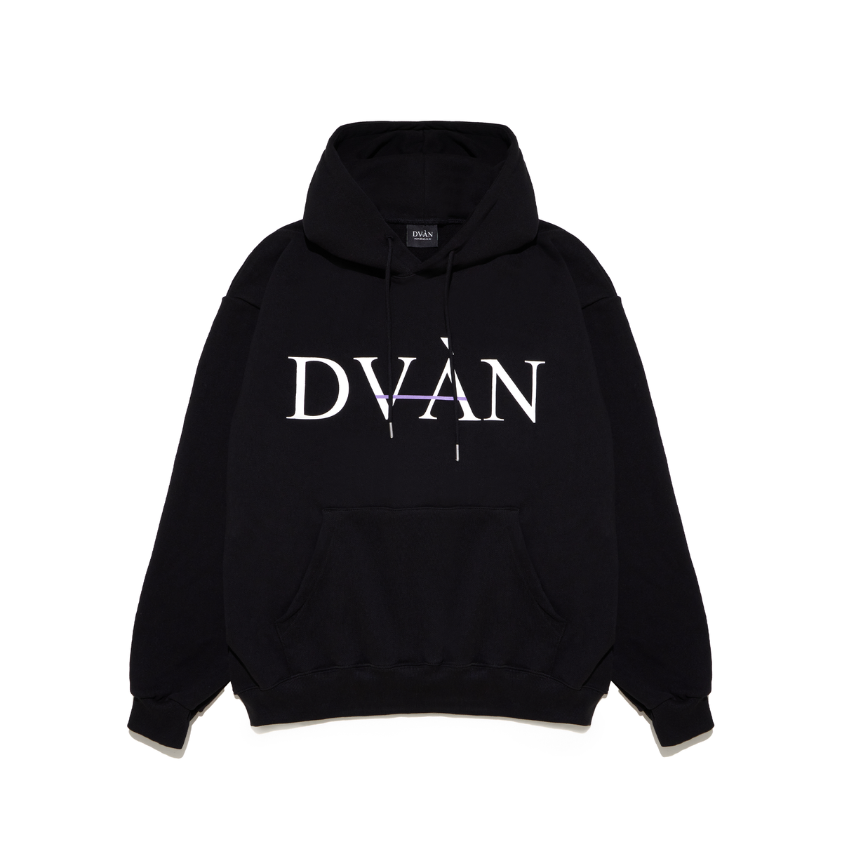 드반(DVÀN) DVAN PURPLE BIG NEON SIGN HOODIE
