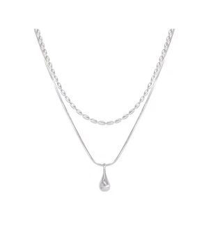 waterdrop layered necklace JSB-544