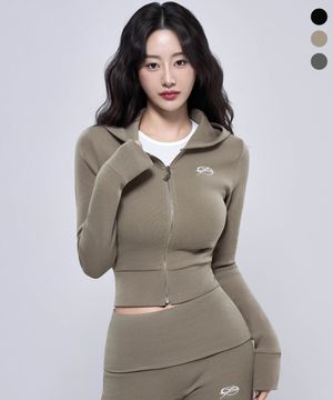 P5060 우먼 슬림 후드집업[3color]