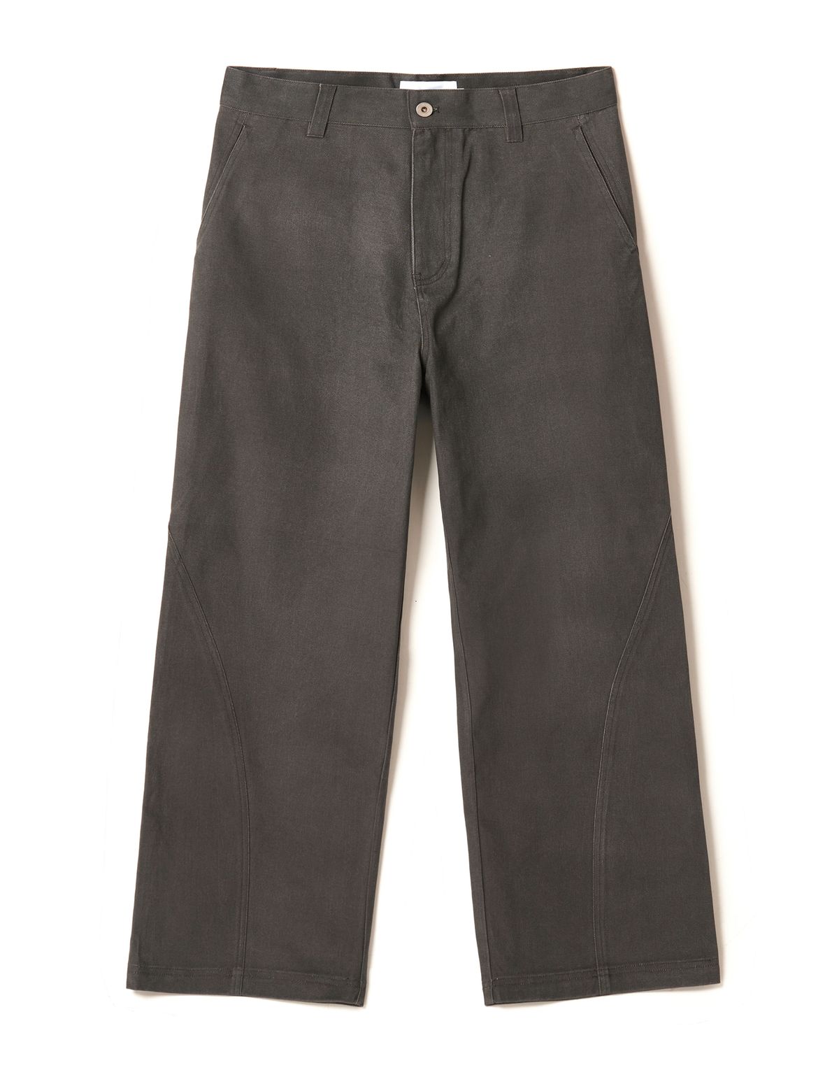 로어즈(LORES) Curve Paneled Pants - Charcoal