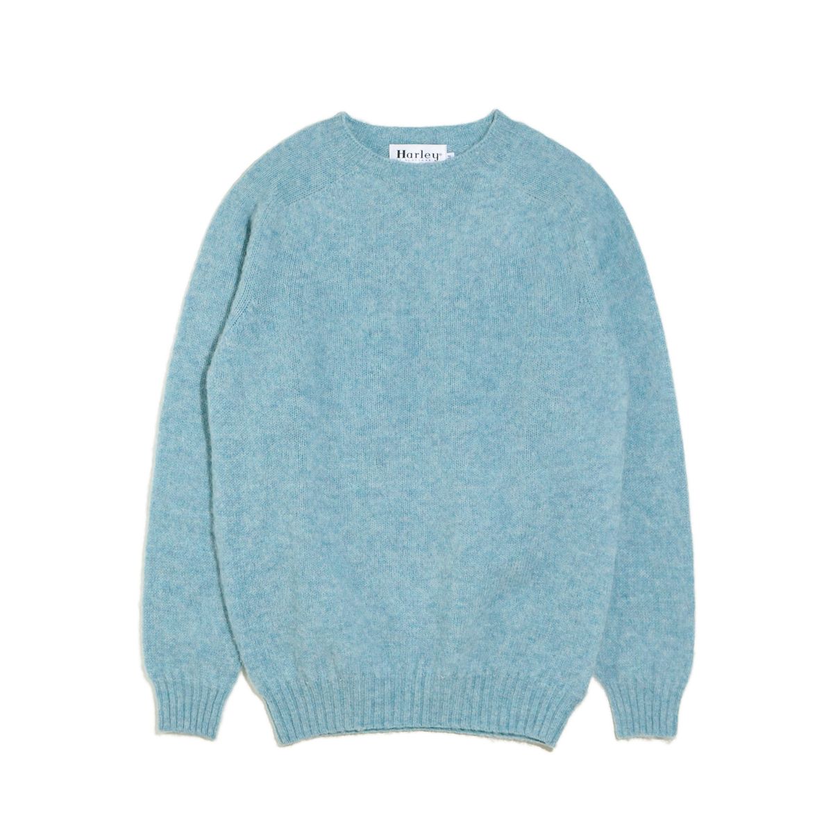 할리 오브 스코틀랜드(HARLEY OF SCOTLAND) Shaggy Dog Crew Neck Sweater - Duck Egg
