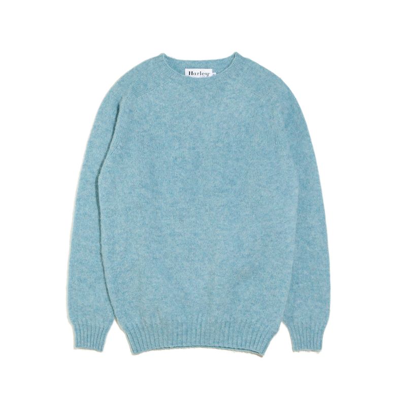 Shaggy Dog Crew Neck Sweater - Duck Egg