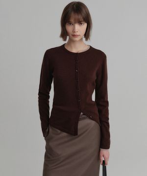 솔라 캐시미어 언발 니트 가디건 / SOLA CASHMERE UNBAL KNIT CARDIGAN_3colors