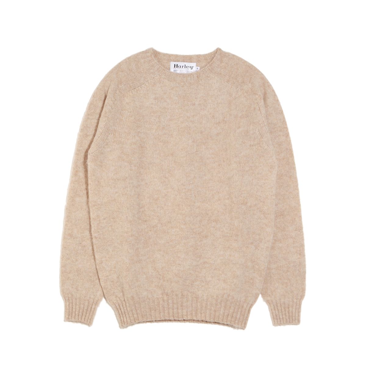 할리 오브 스코틀랜드(HARLEY OF SCOTLAND) Shaggy Dog Crew Neck Sweater - Tusk