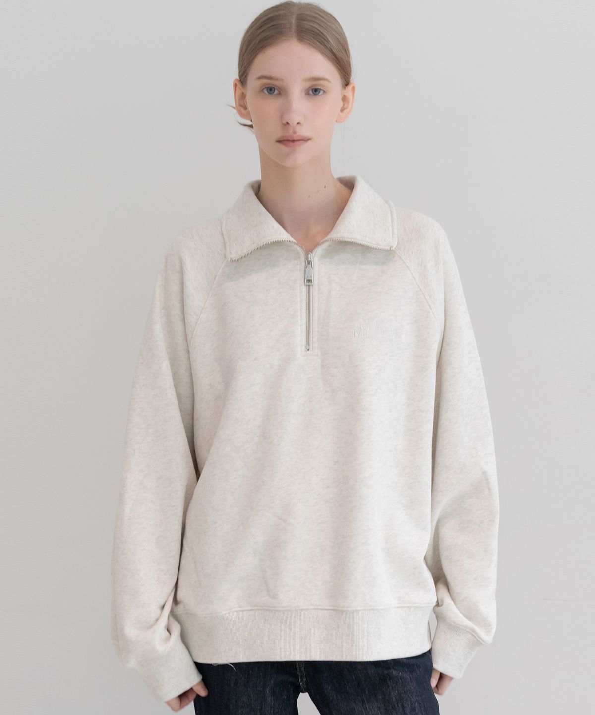 제이마크뉴욕(JMARKNEWYORK) Logo half zip-up_2color