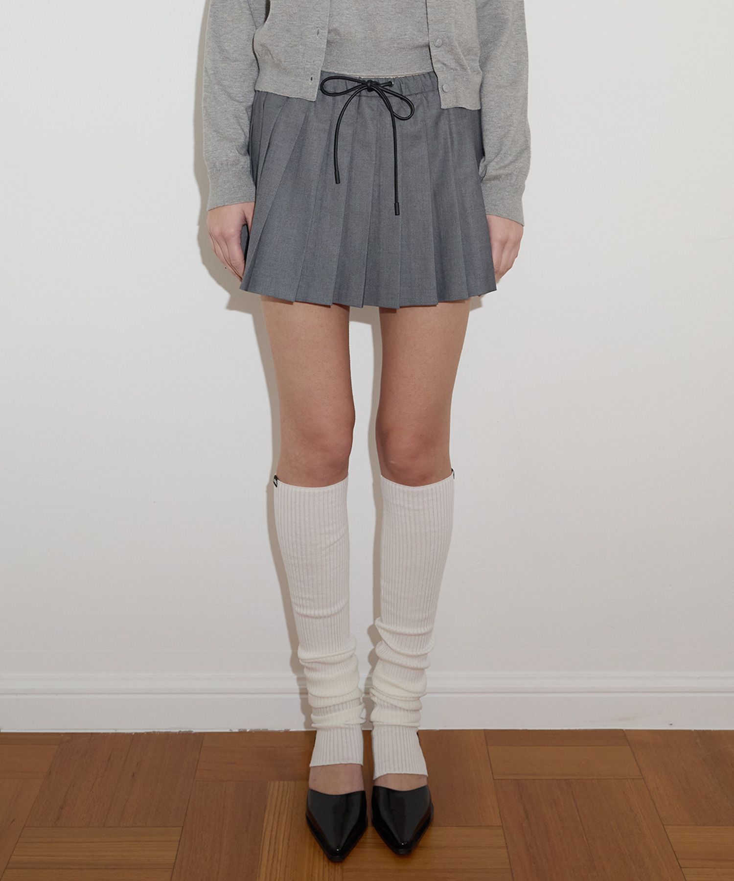 あい ♡ Bibi pleats mini skirt Mサイズ MUSINSA | AVAM HOME Label Pleats Mini Skirt Grey
