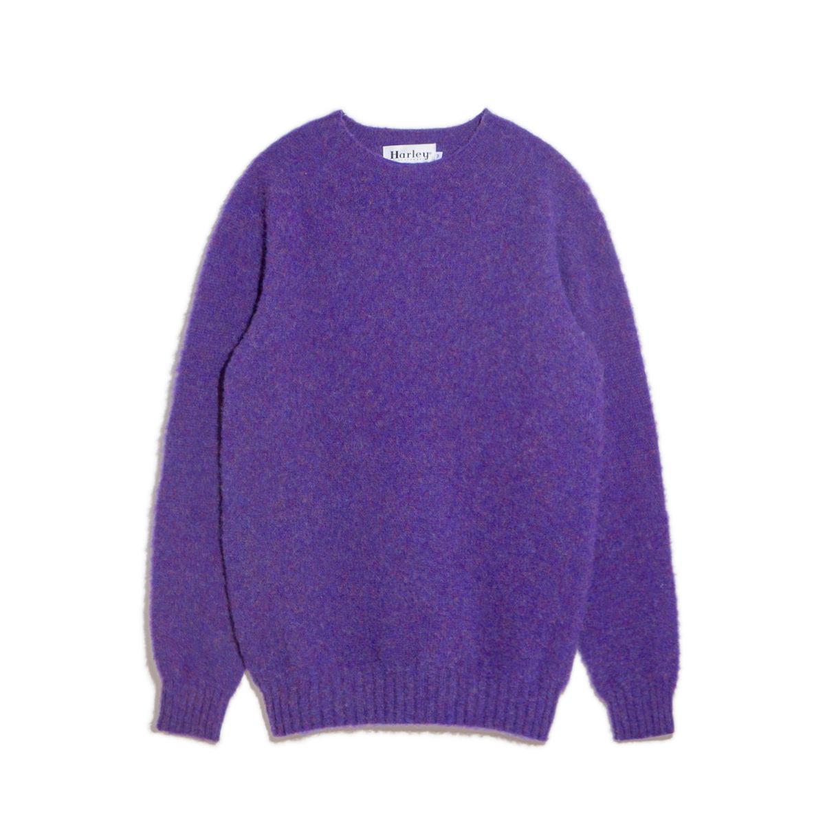 할리 오브 스코틀랜드(HARLEY OF SCOTLAND) Shaggy Dog Crew Neck Sweater - Royal Violet