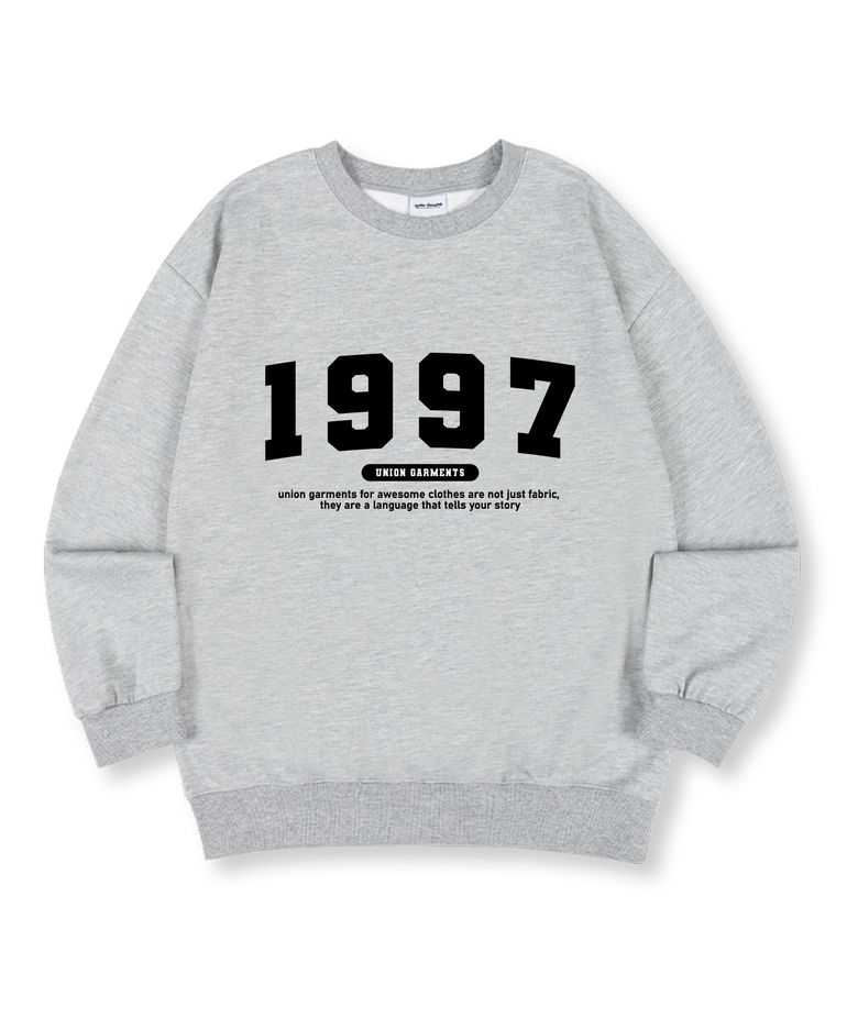 1997넘버 특양면 오버핏 맨투맨 티셔츠 4 COLOR