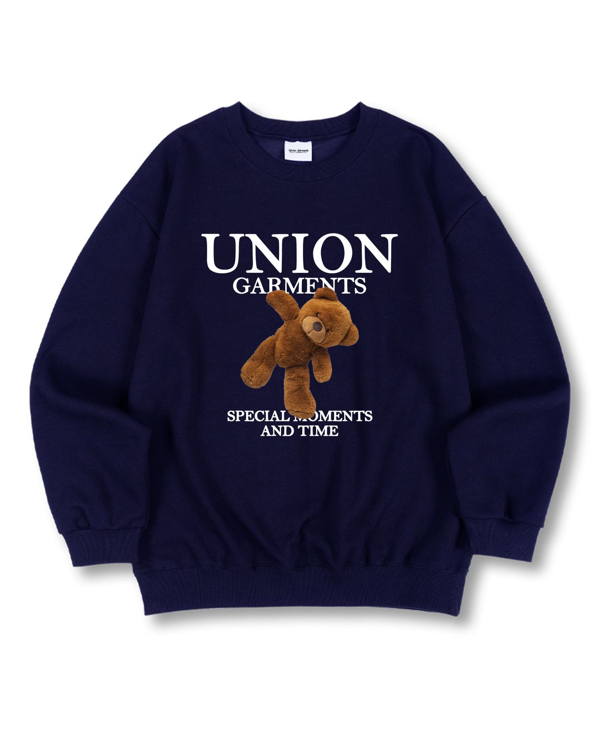유니온가먼츠(UNION GARMENTS) 모먼트베어 특양면 오버핏 맨투맨 티셔츠 4 COLOR