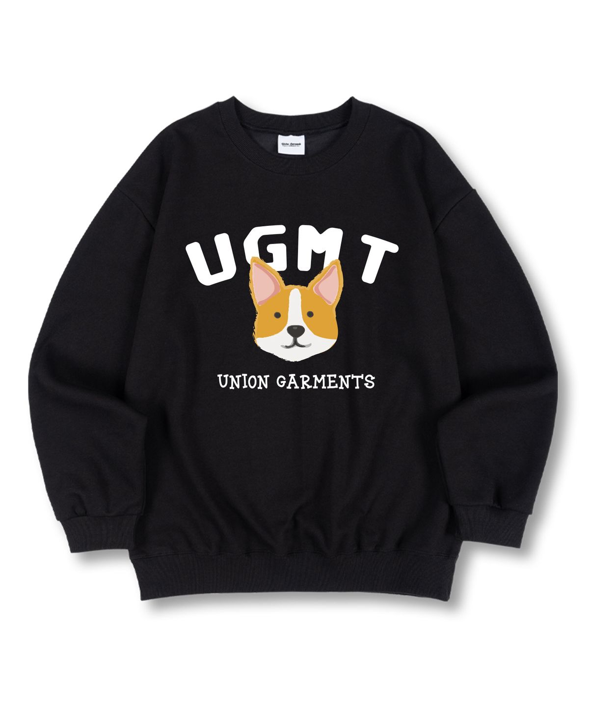 유니온가먼츠(UNION GARMENTS) UGMT코기 특양면 오버핏 맨투맨 티셔츠 4 COLOR