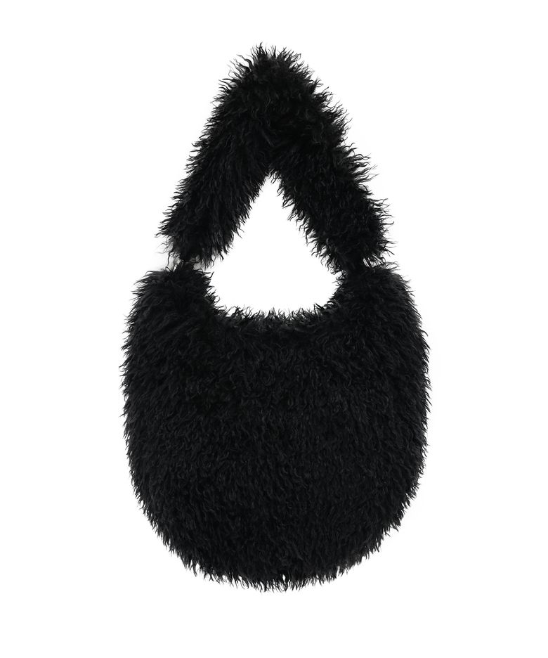 [다샤, 설쁘 PICK] TWO WAY FUR BAG_BLACK