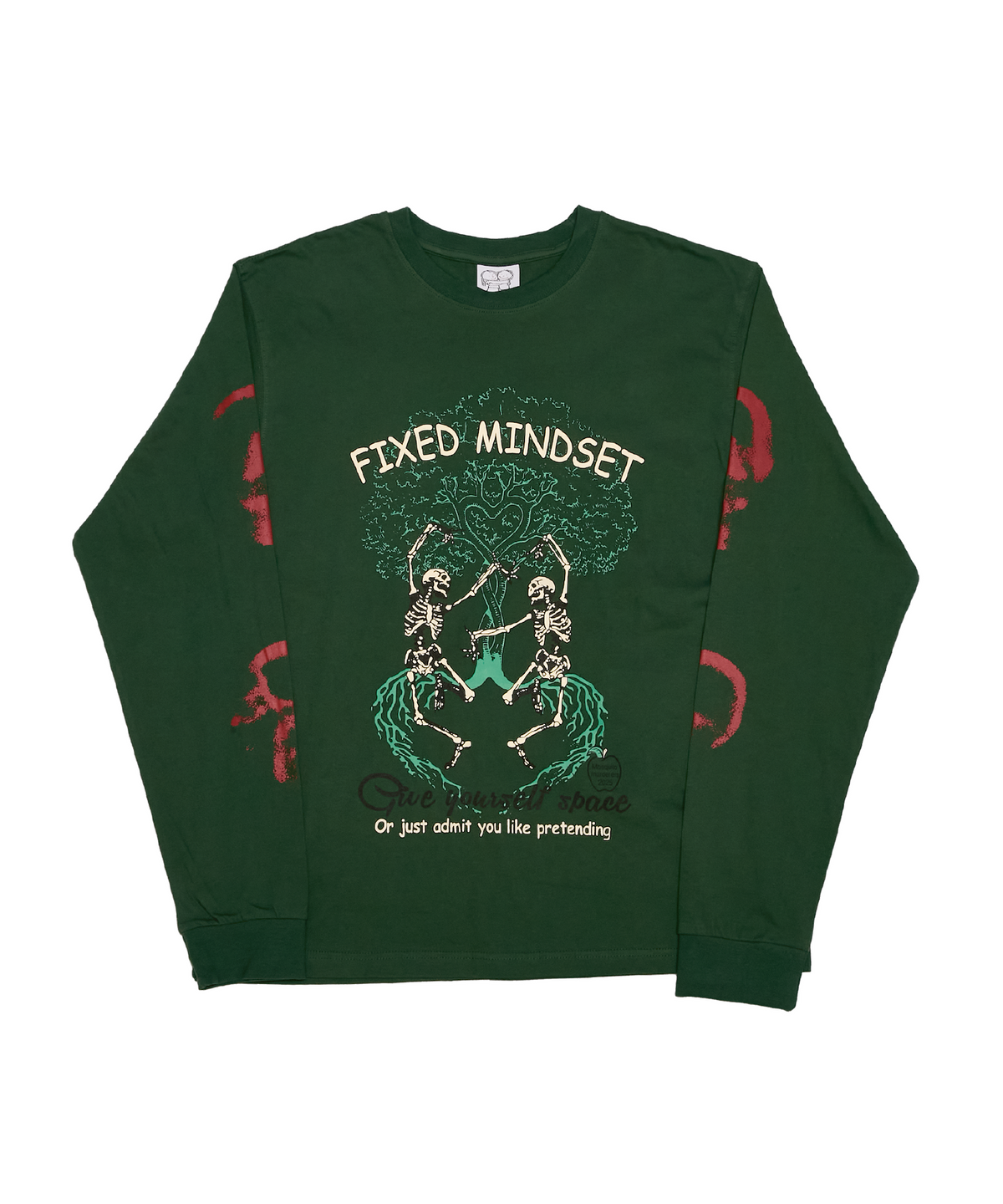 모스키토 머더러스(MOSQUITO MURDERERS) FIXED MINDSET Give yourself space LONG-SLEEVED - Green