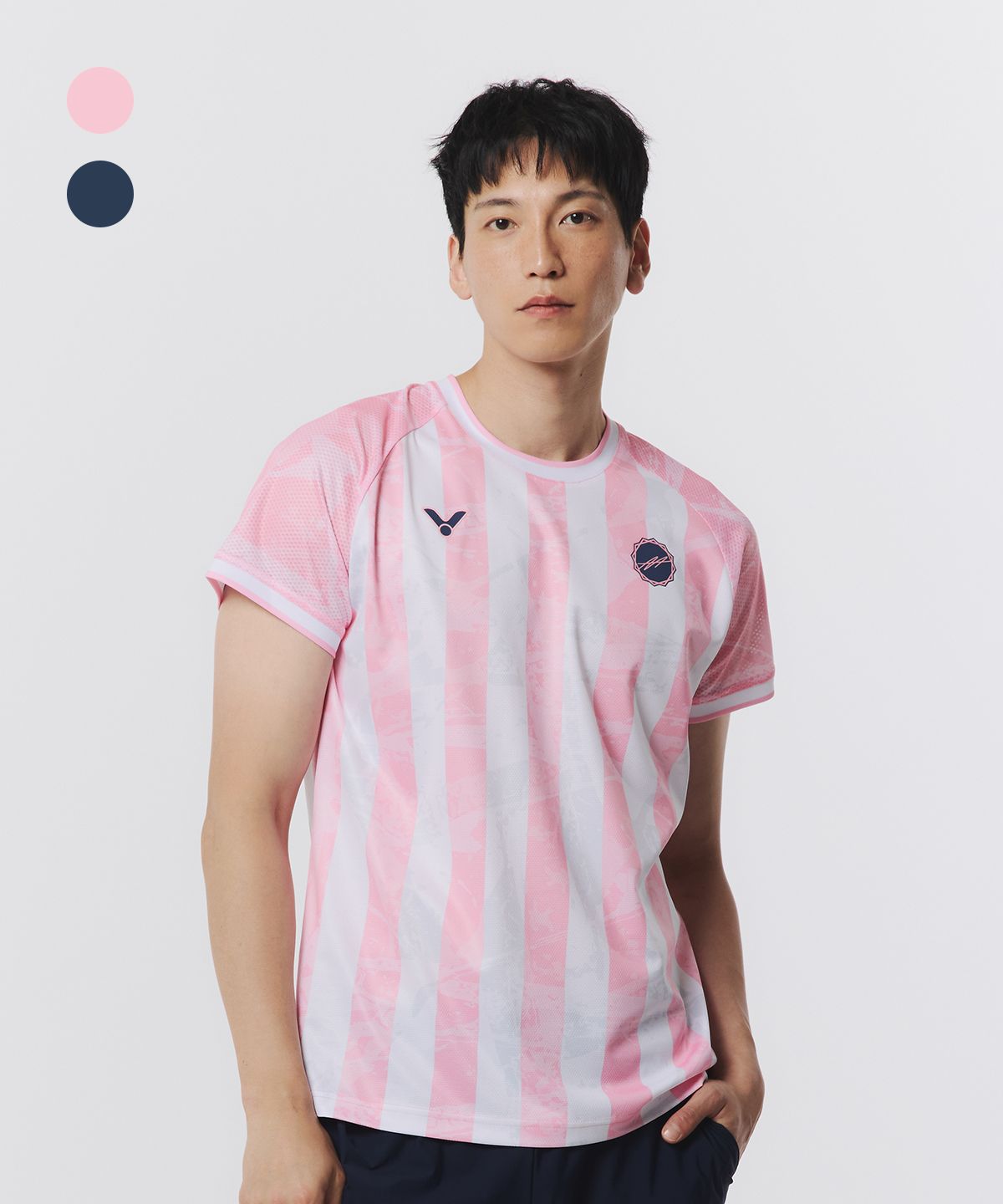 빅터(VICTOR) ANTONSEN EDGE 배드민턴 남녀공용 티셔츠 (T-55091)