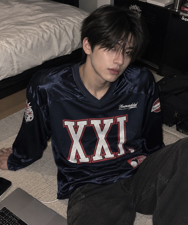 오버클럭 투엑스라지 럭비 져지 롱슬리브 네이비