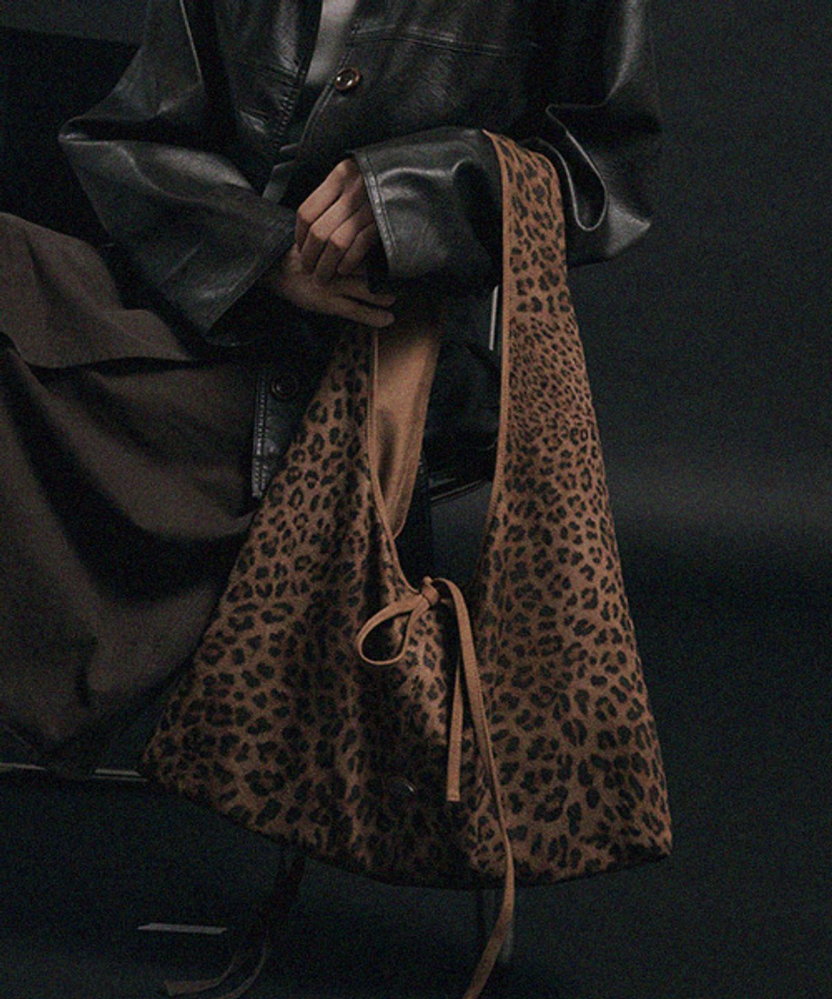 드메이커(DEMAKER) Mellow Leopard bag-brown