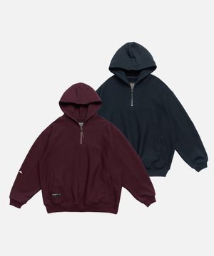 Classic Half Zip Hoodie_2color